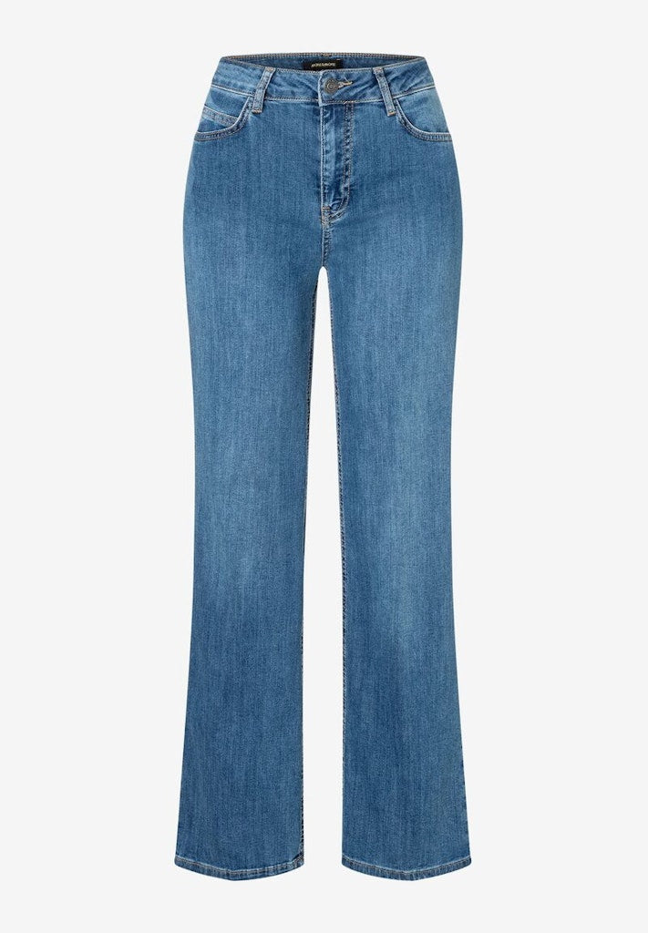 More & More Damen Jeans Middle Blu