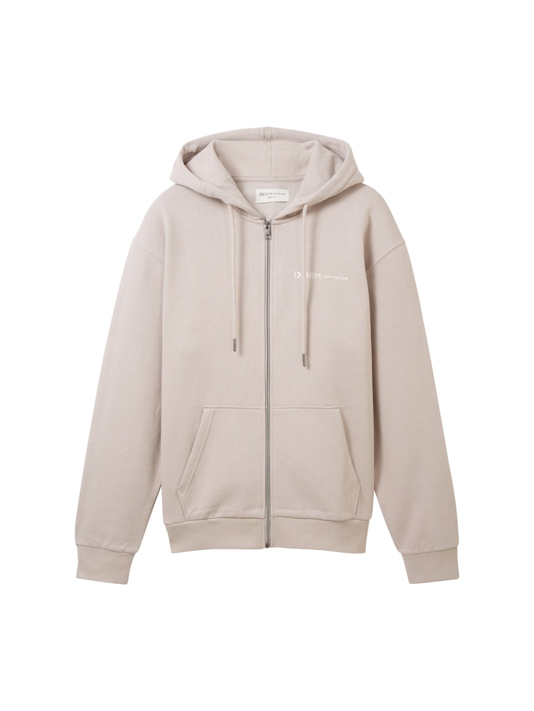 Tom Tailor denim Herren Sweatjacken Light Dove Grey