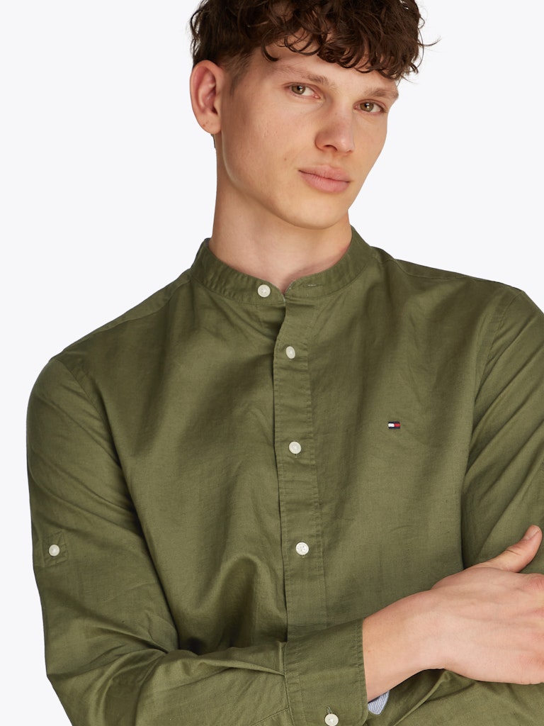 Tommy Hilfiger Herren Hemden Pli Green