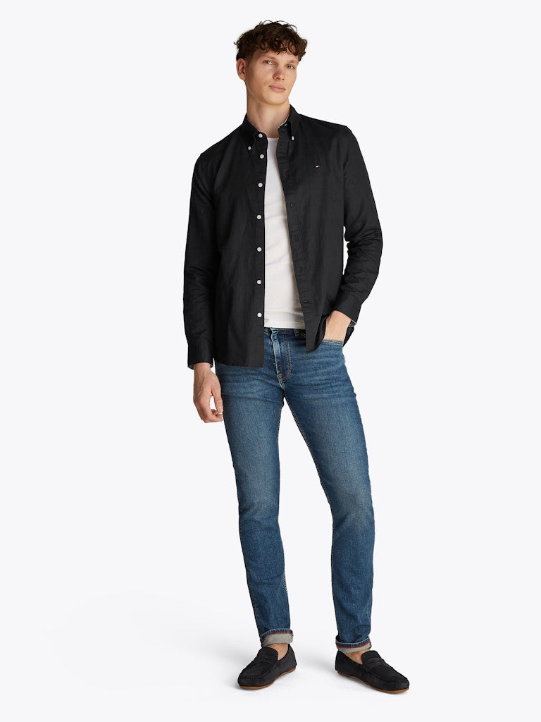 Tommy Hilfiger Herren Hemden Bds Black