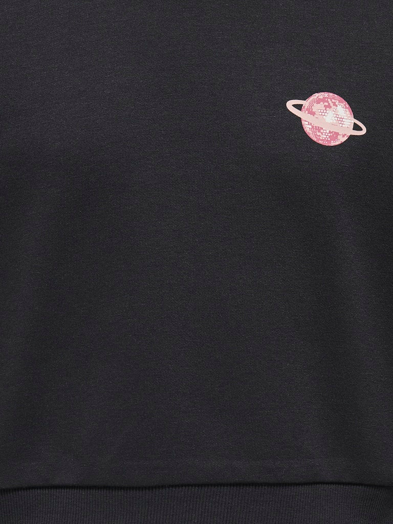 Only Mädchen Sweats & Sweatjacken Black/Disco/Ros