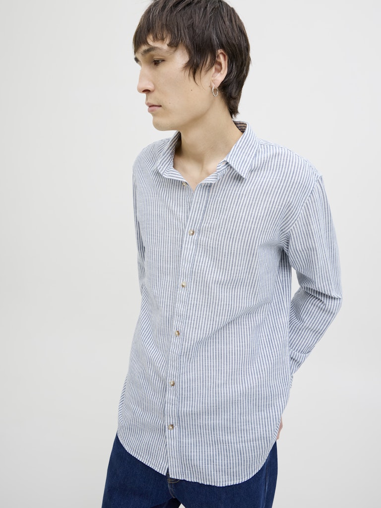 Jack & Jones Herren Hemden lang Infinity/Stripe