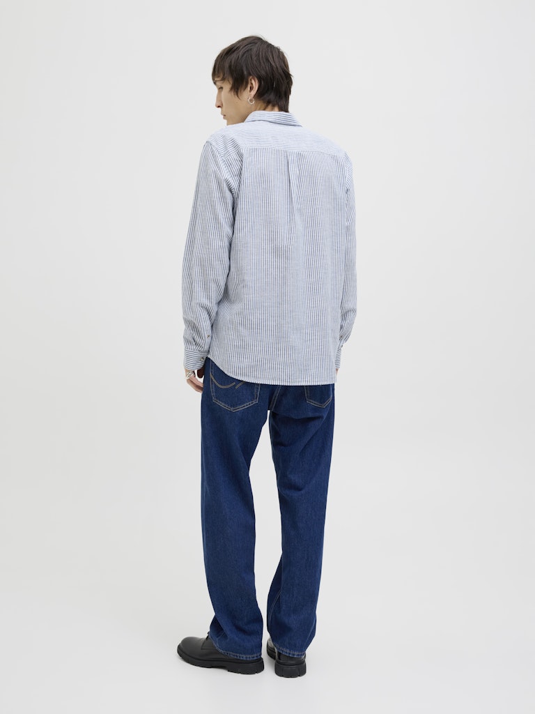 Jack & Jones Herren Hemden lang Infinity/Stripe