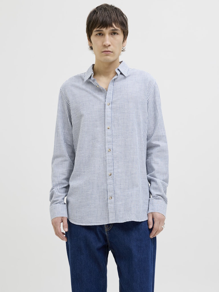 Jack & Jones Herren Hemden lang Infinity/Stripe