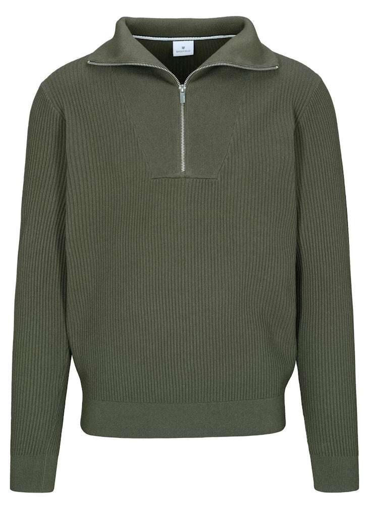 Basefield Herren Pullover Green Chrom