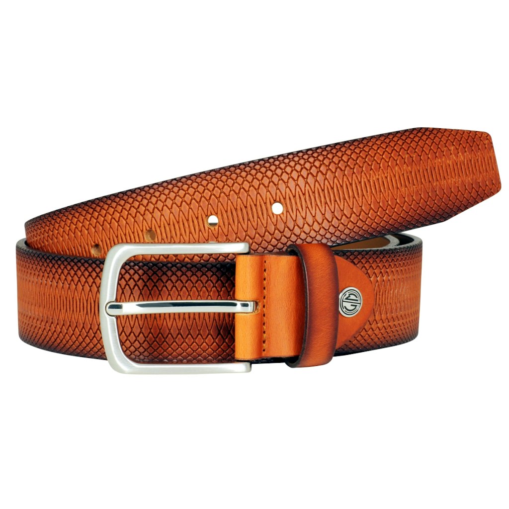 LINDENMANN Herren Gürtel Cognac