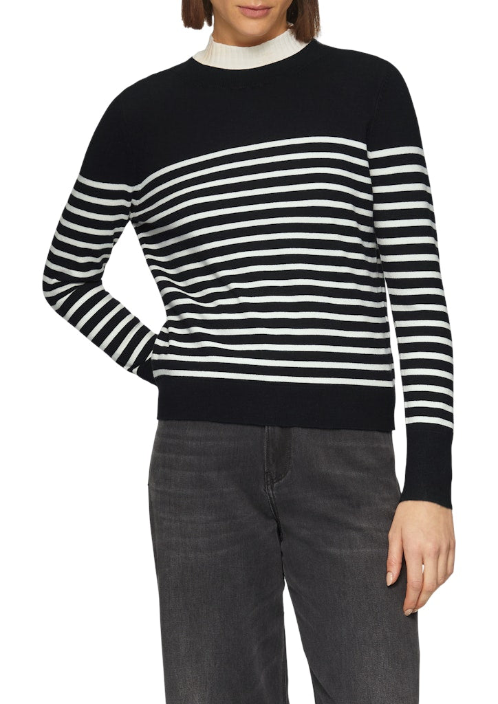 S. Oliver red Damen Pullover Grey/Black