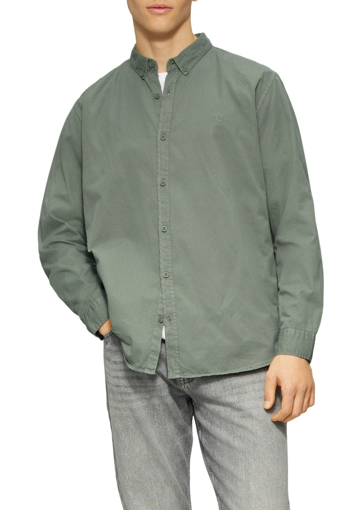 QS by S.Oliver Herren Hemden lang Green