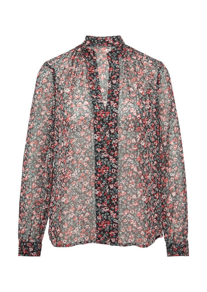 QS by S.Oliver Damen Blusen Grey/Black