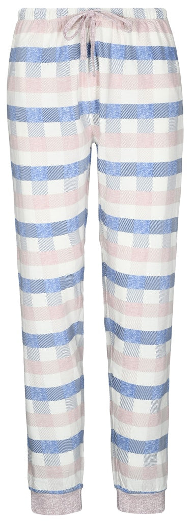 Katag Schlafanzug Ecru Check
