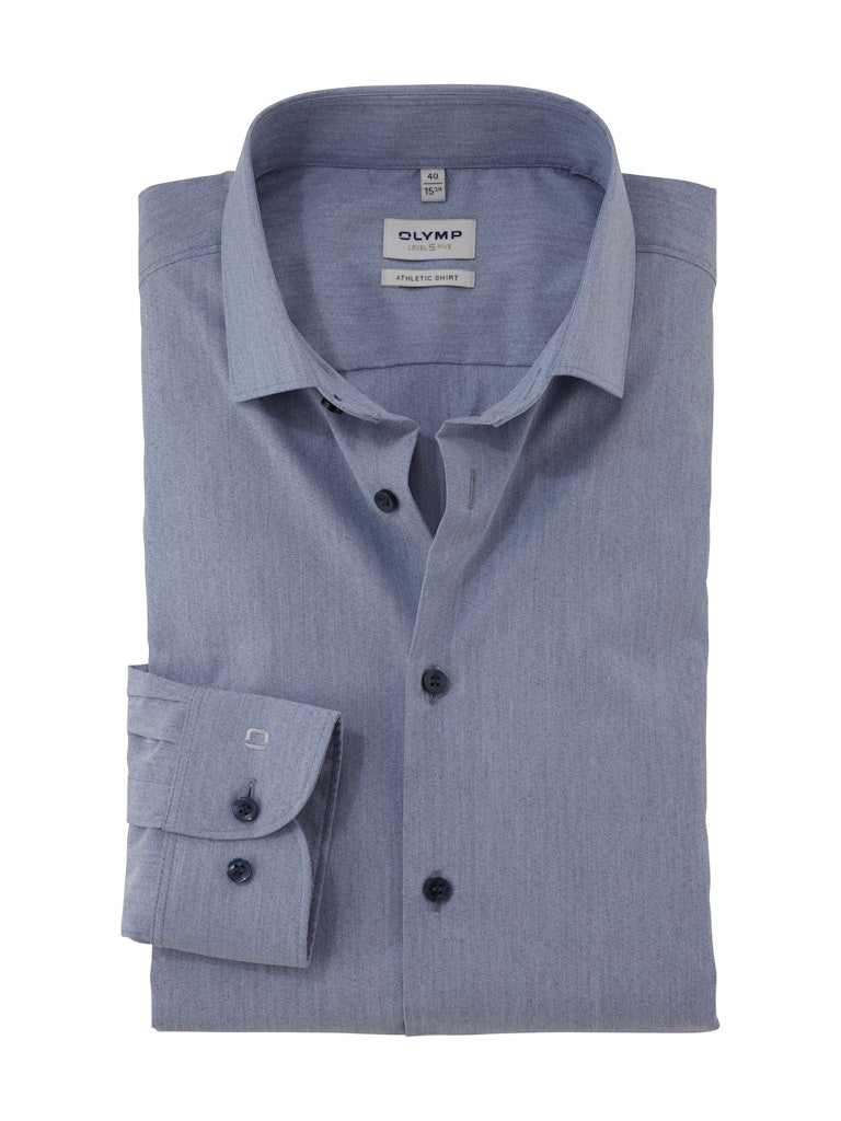 Olymp Herren Hemden lang Marine