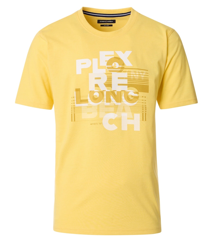 Casa Moda Herren T-Shirts kurz Gelb