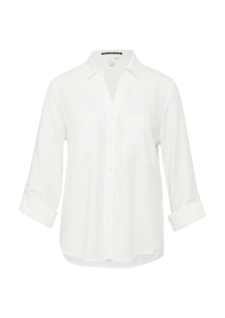 QS by S.Oliver Damen Blusen White