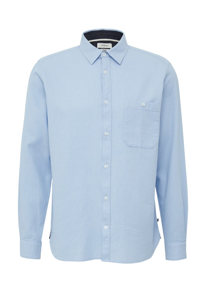 S. Oliver red Herren Hemden lang Blue