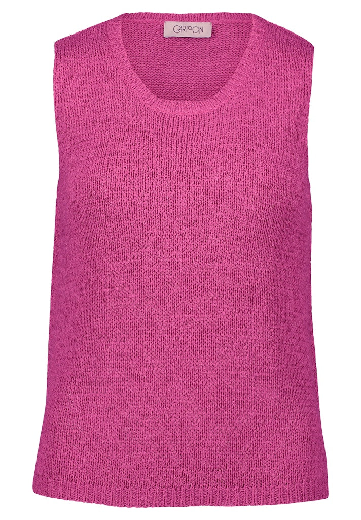 Cartoon Damen Pullover Magenta Haze