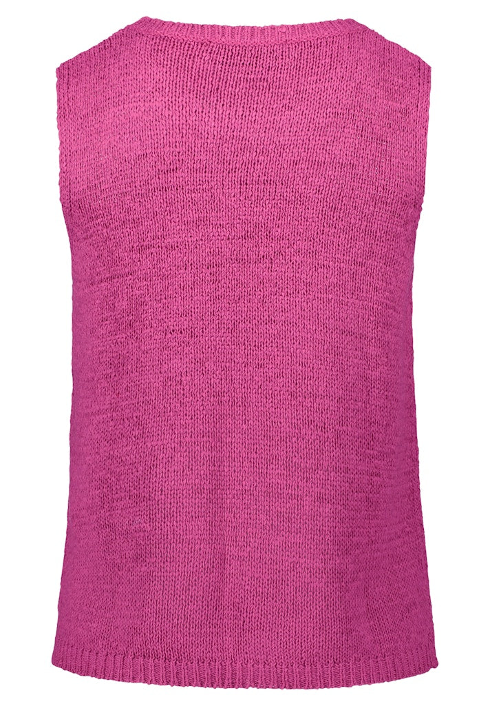 Cartoon Damen Pullover Magenta Haze