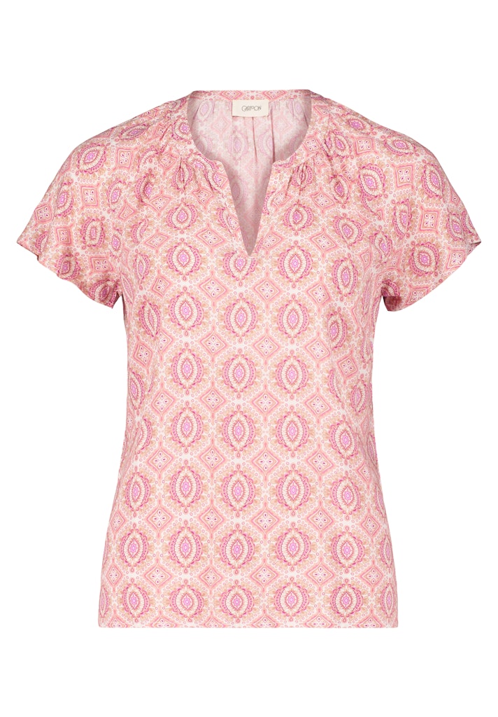 Cartoon Damen Blusen Cream/Apricot