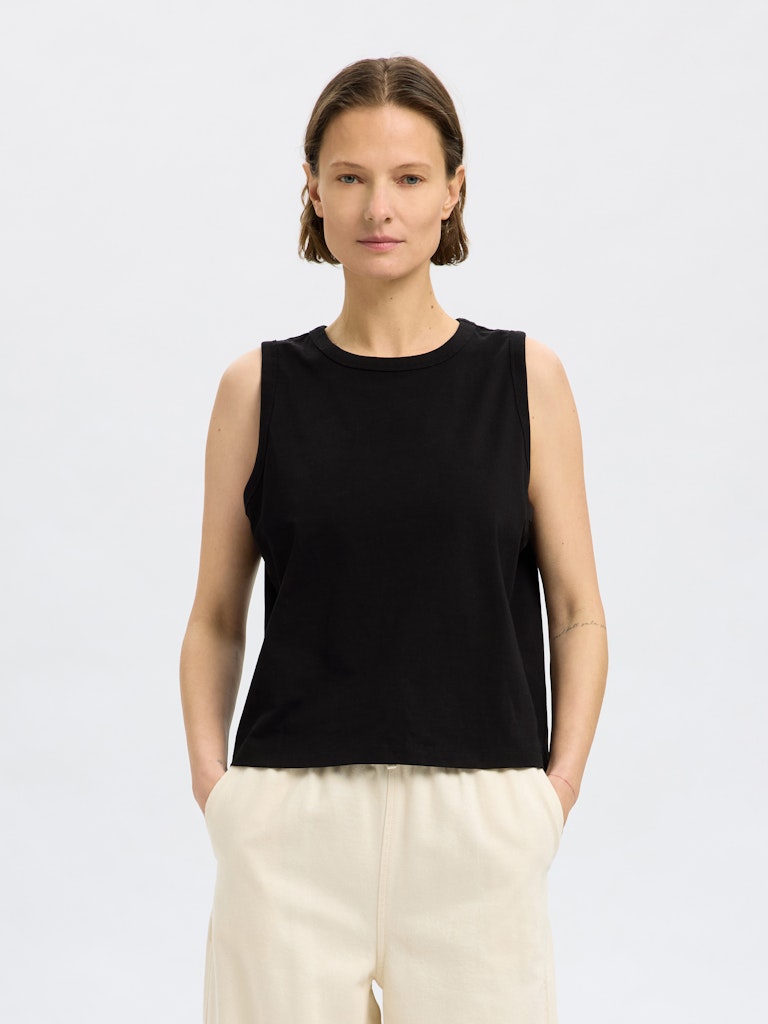 Selected Femme Damen Tops Black
