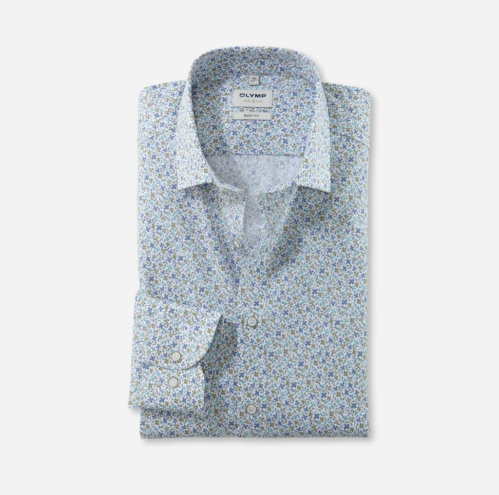 Olymp Herren Hemden lang Mint