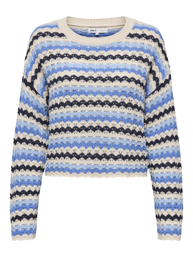 Only Damen Pullover Birch/Ultramari