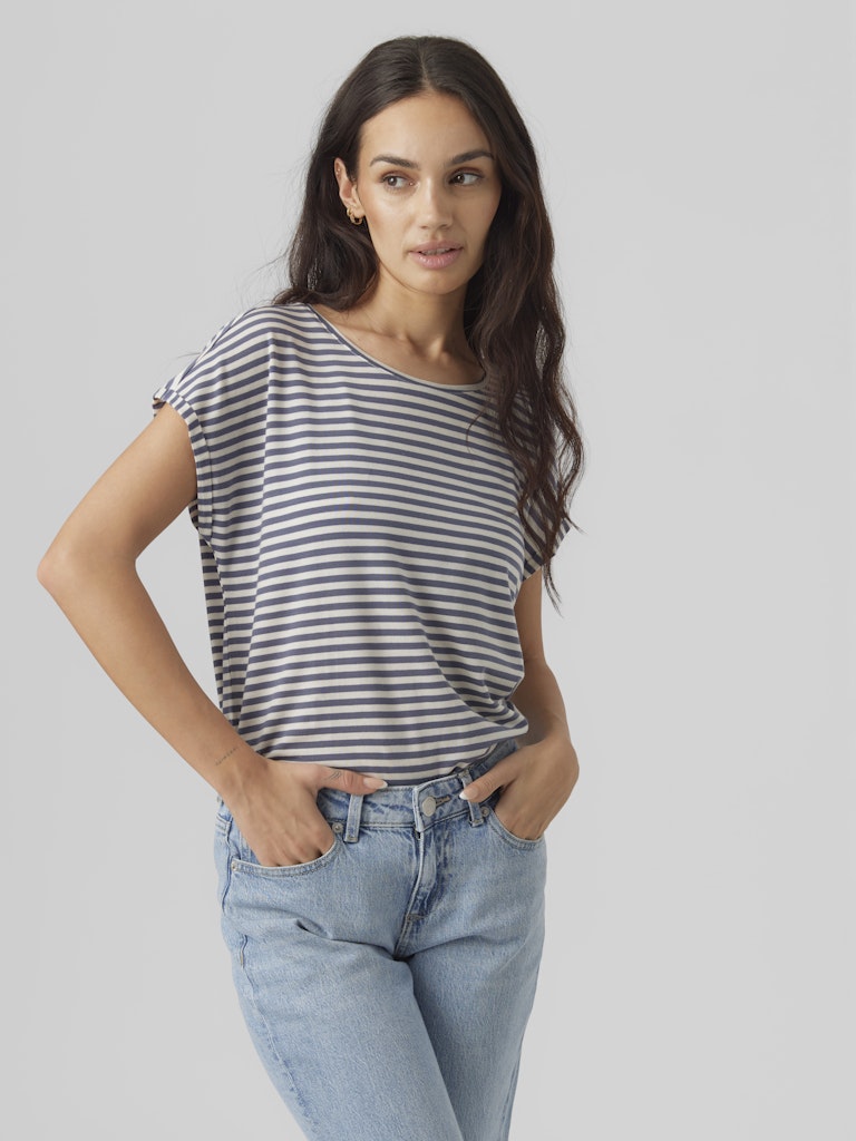 Vero Moda Damen T-Shirts China Blue/Pris