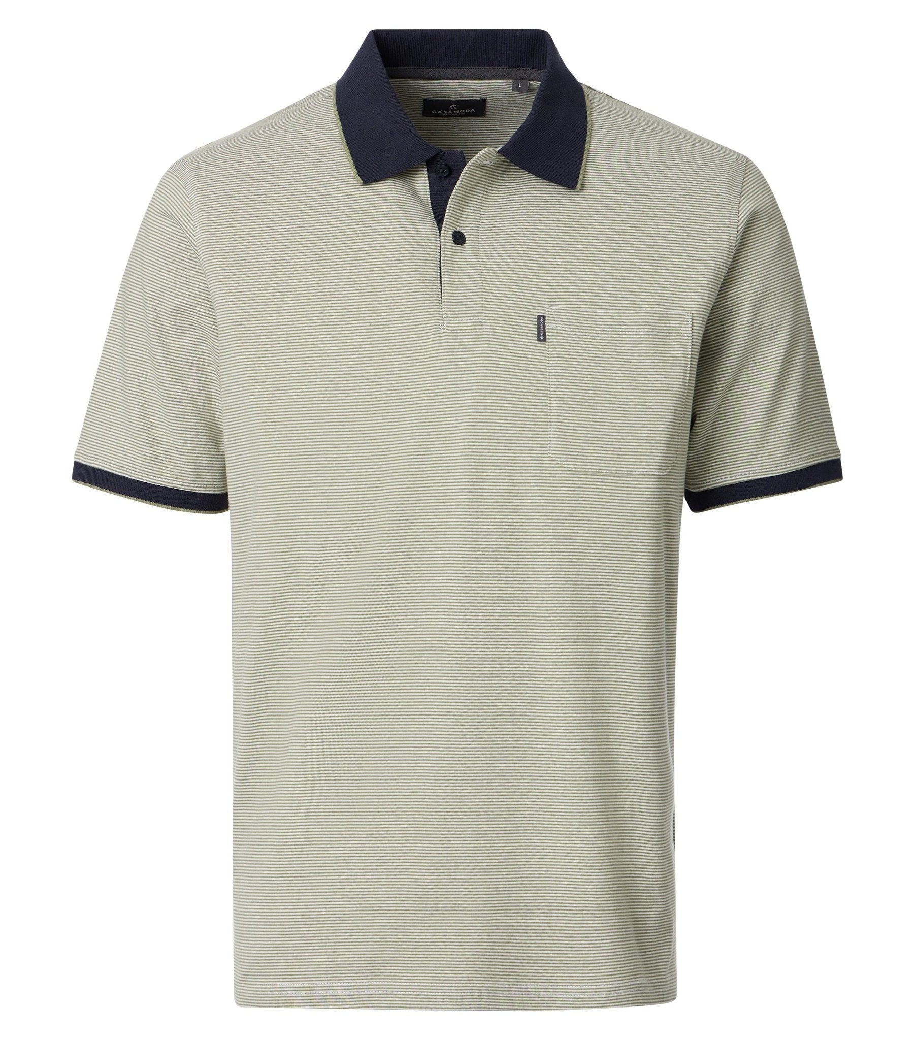 Casa Moda Herren Polo-Shirts Gruen