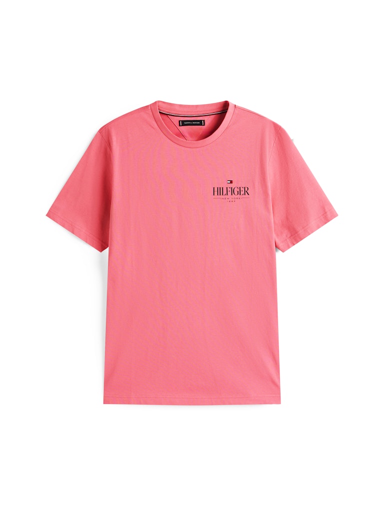 Tommy Hilfiger Herren T-Shirts kurz Thu Pink
