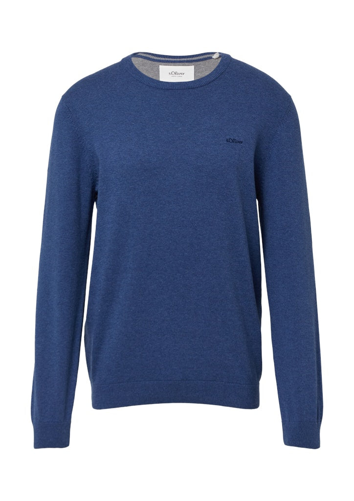 S. Oliver red Herren Pullover Blue