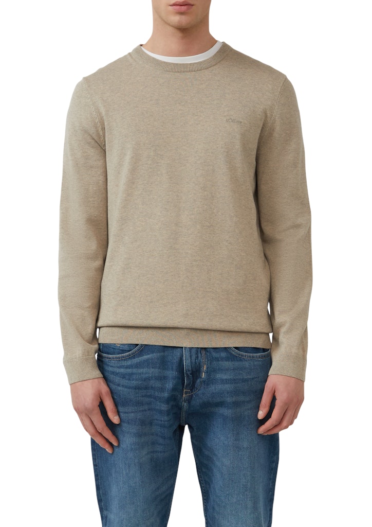 S. Oliver red Herren Pullover Brown
