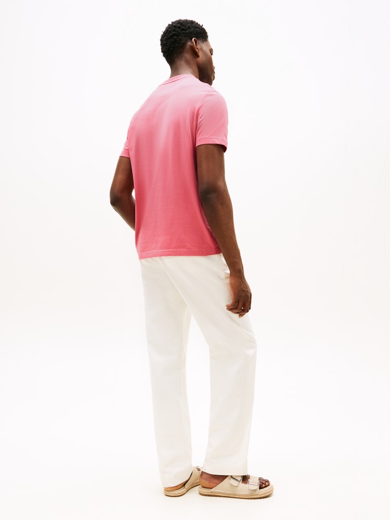 Tommy Hilfiger Herren T-Shirts kurz Thu Pink