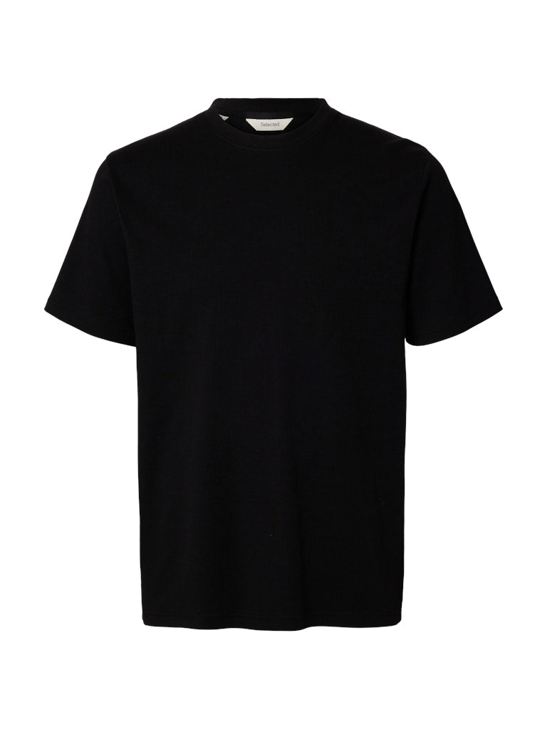 Selected homme Herren T-Shirts kurz Black