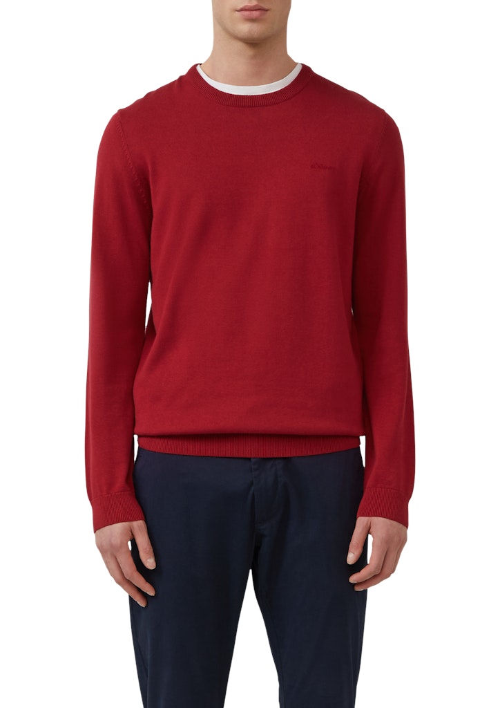 S. Oliver red Herren Pullover Red