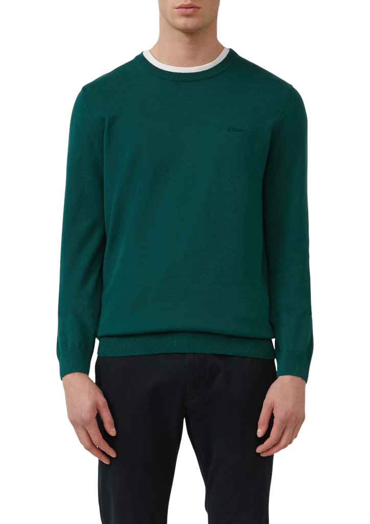 S. Oliver red Herren Pullover Green