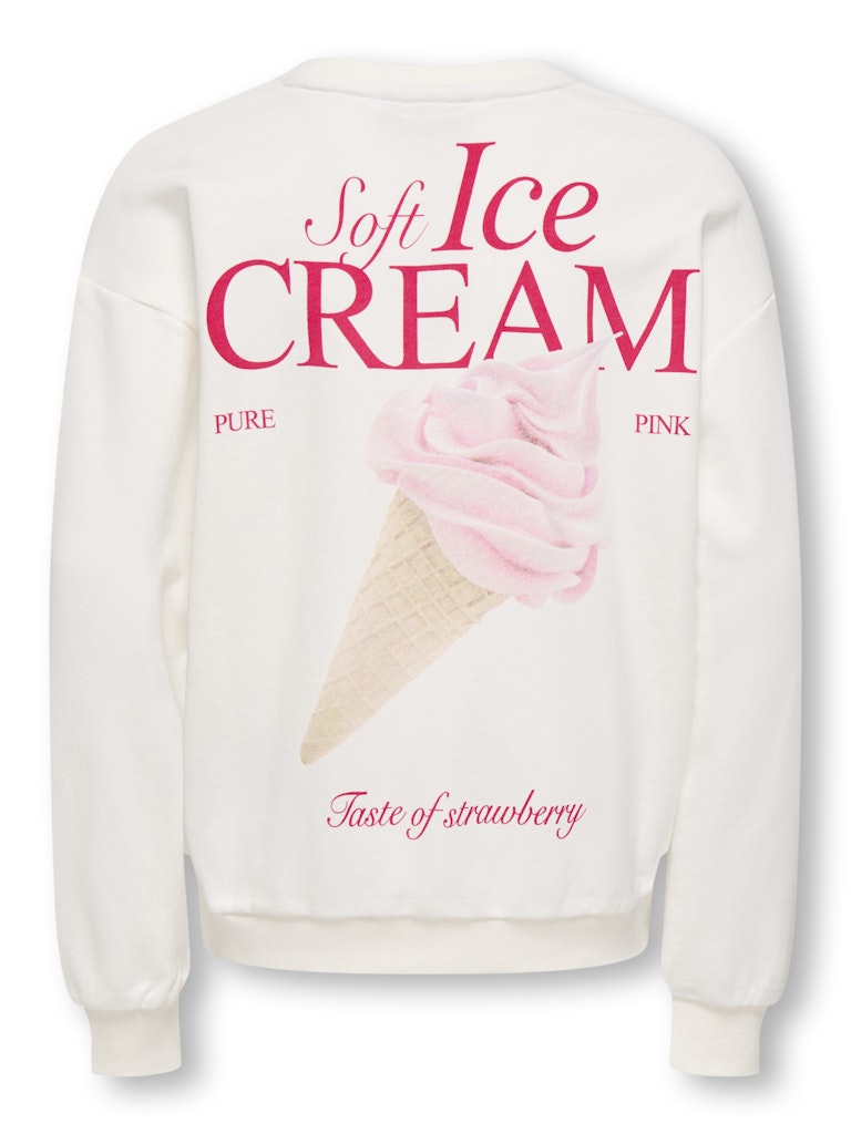 Only Mädchen Sweats & Sweatjacken Cloud Dancer/Ic