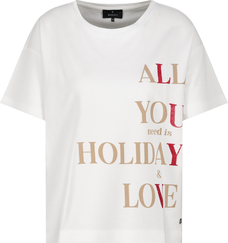 Monari Damen T-Shirts Cream