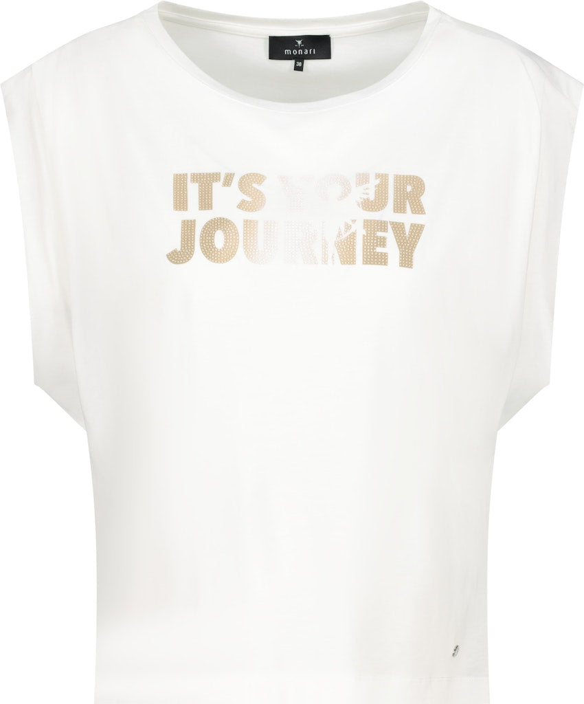 Monari Damen T-Shirts Cream