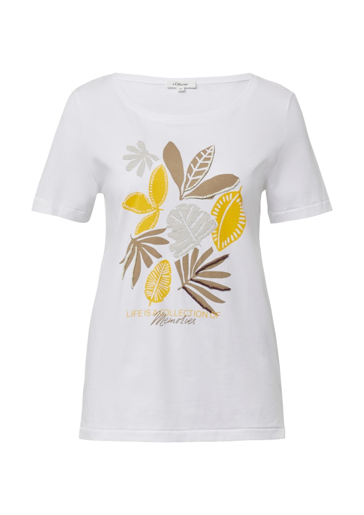 S. Oliver red Damen T-Shirts White