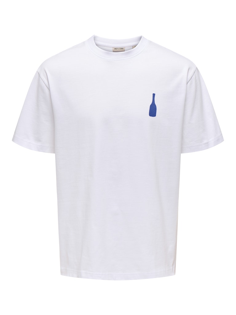 Only & Sons Herren T-Shirts kurz Bright White/Pl