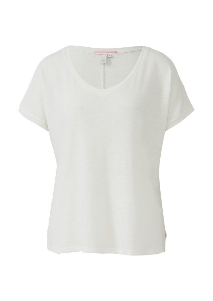 QS by S.Oliver Damen T-Shirts White