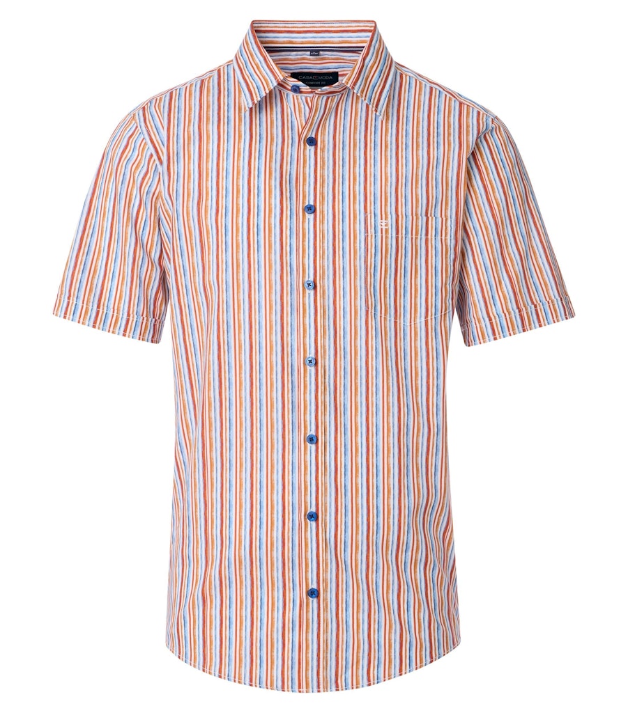 Casa Moda Herren Hemden kurz Orange