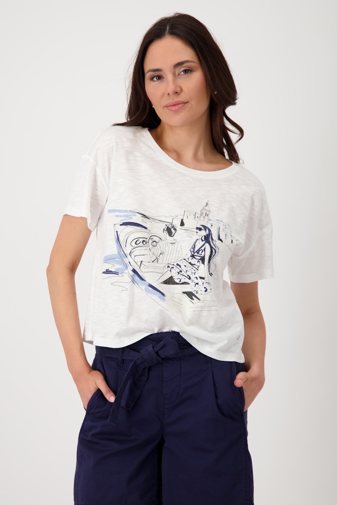 Monari Damen T-Shirts Navy Blue