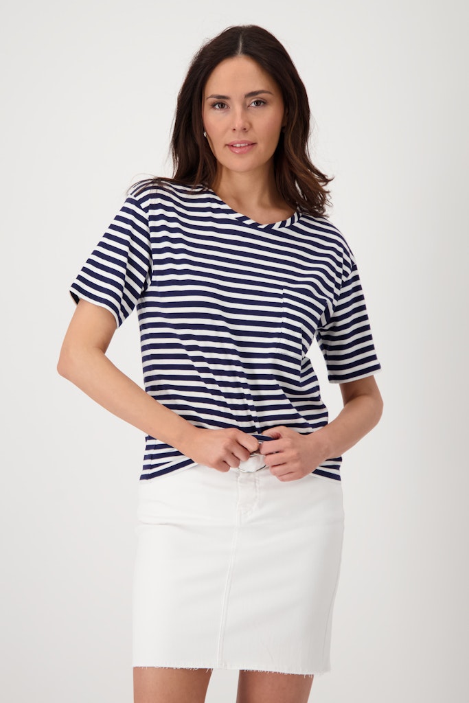 Monari Damen T-Shirts Navy Blue R