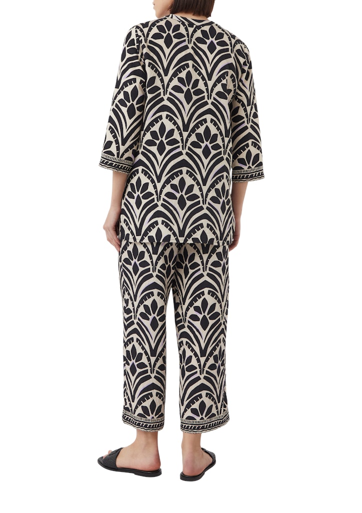 Comma CI Damen Blusen A Grey/Black