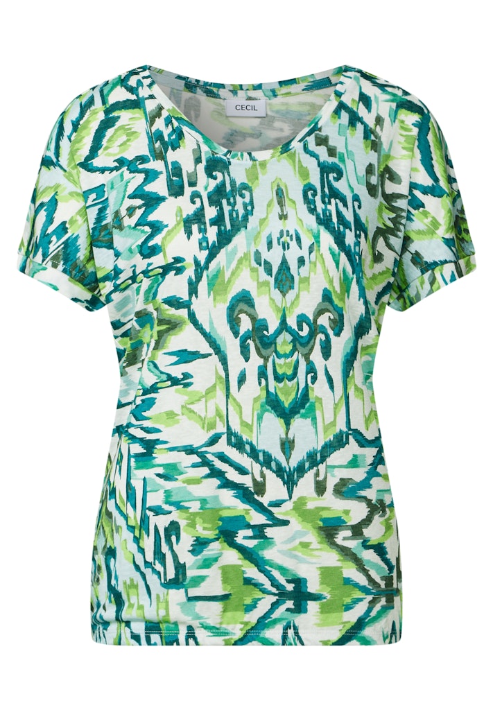 Cecil Damen T-Shirts Green Lag