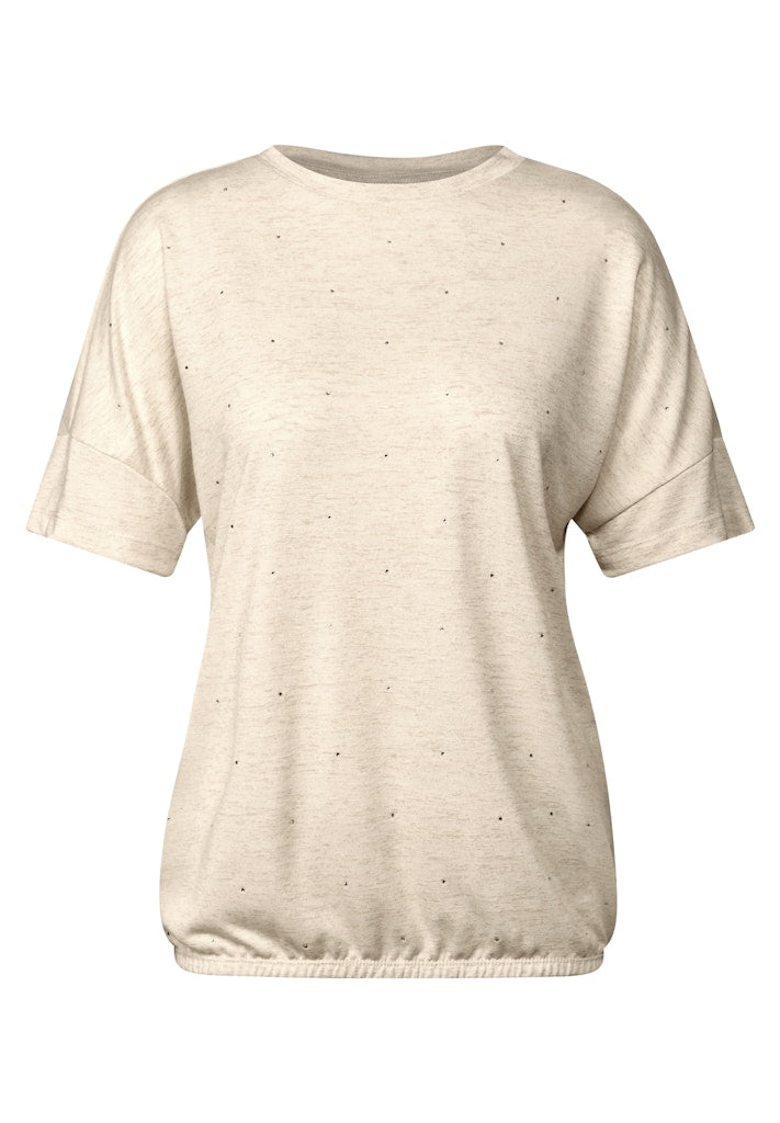 Cecil Damen T-Shirts Pearl Bei