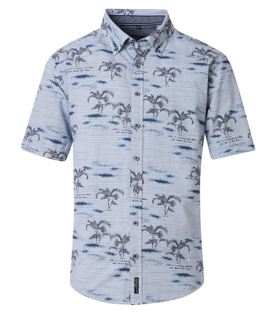 Casa Moda Herren Hemden kurz Blau