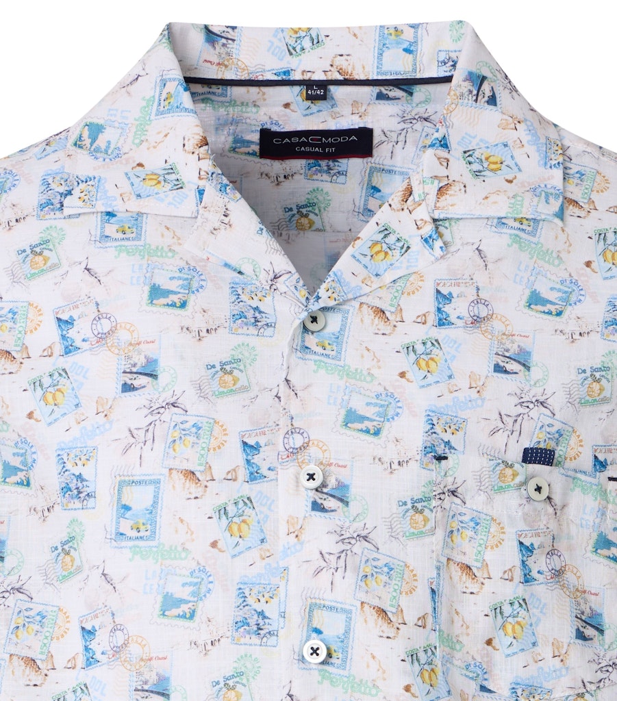 Casa Moda Herren Hemden kurz Blau