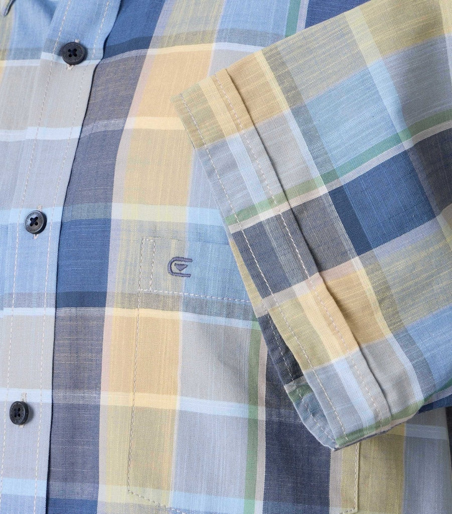 Casa Moda Herren Hemden kurz Blau