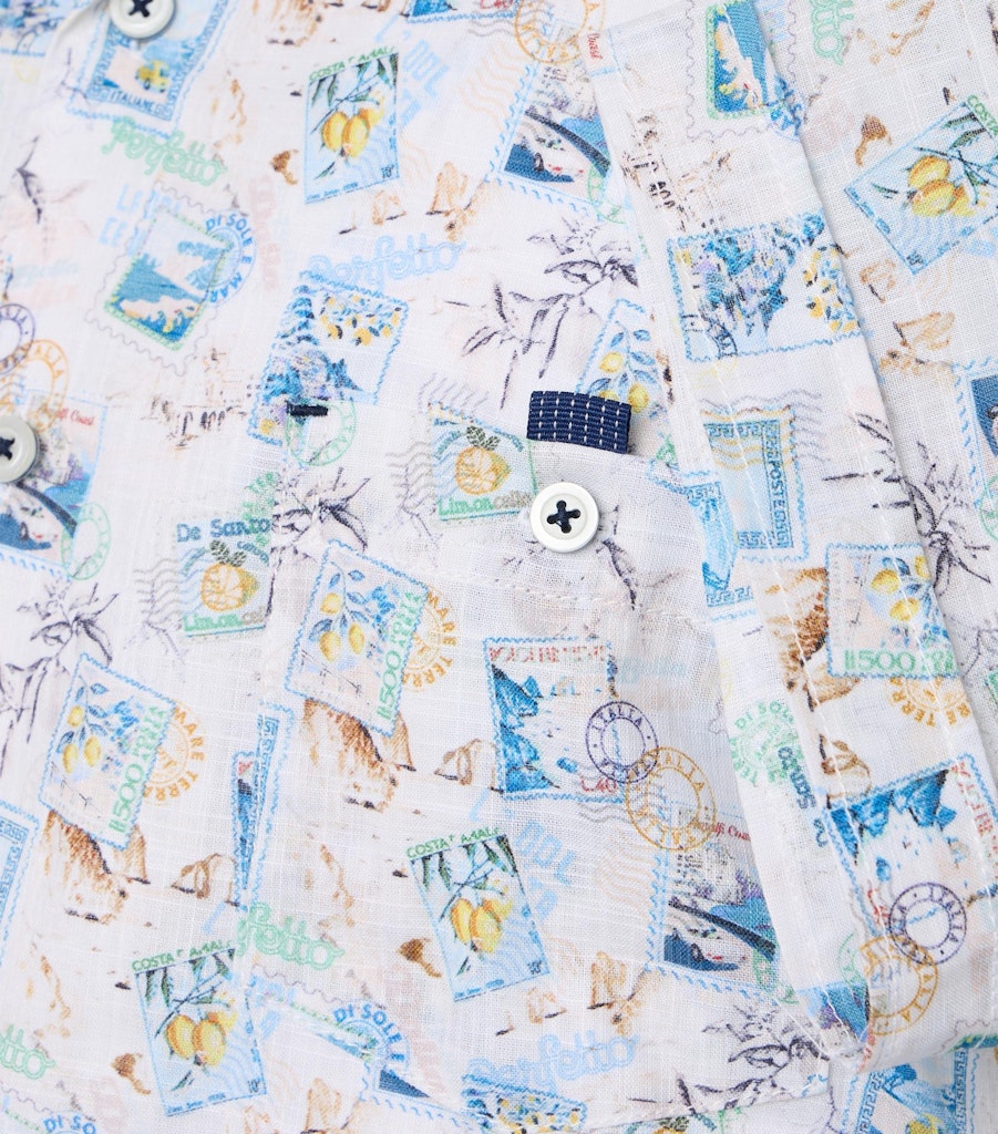 Casa Moda Herren Hemden kurz Blau