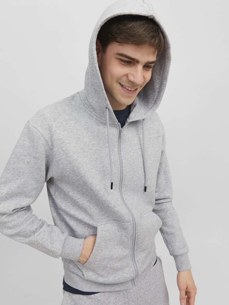 Jack & Jones Herren Sweatjacken Light Grey Mela